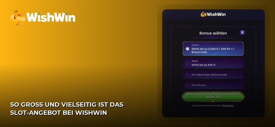 WishWin promotional banner