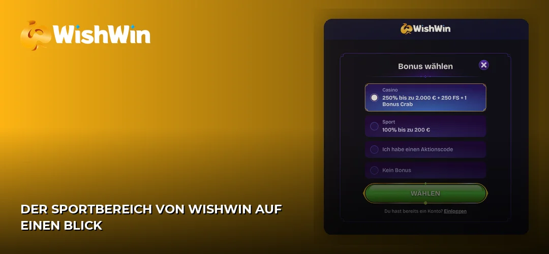 WishWin promotional banner